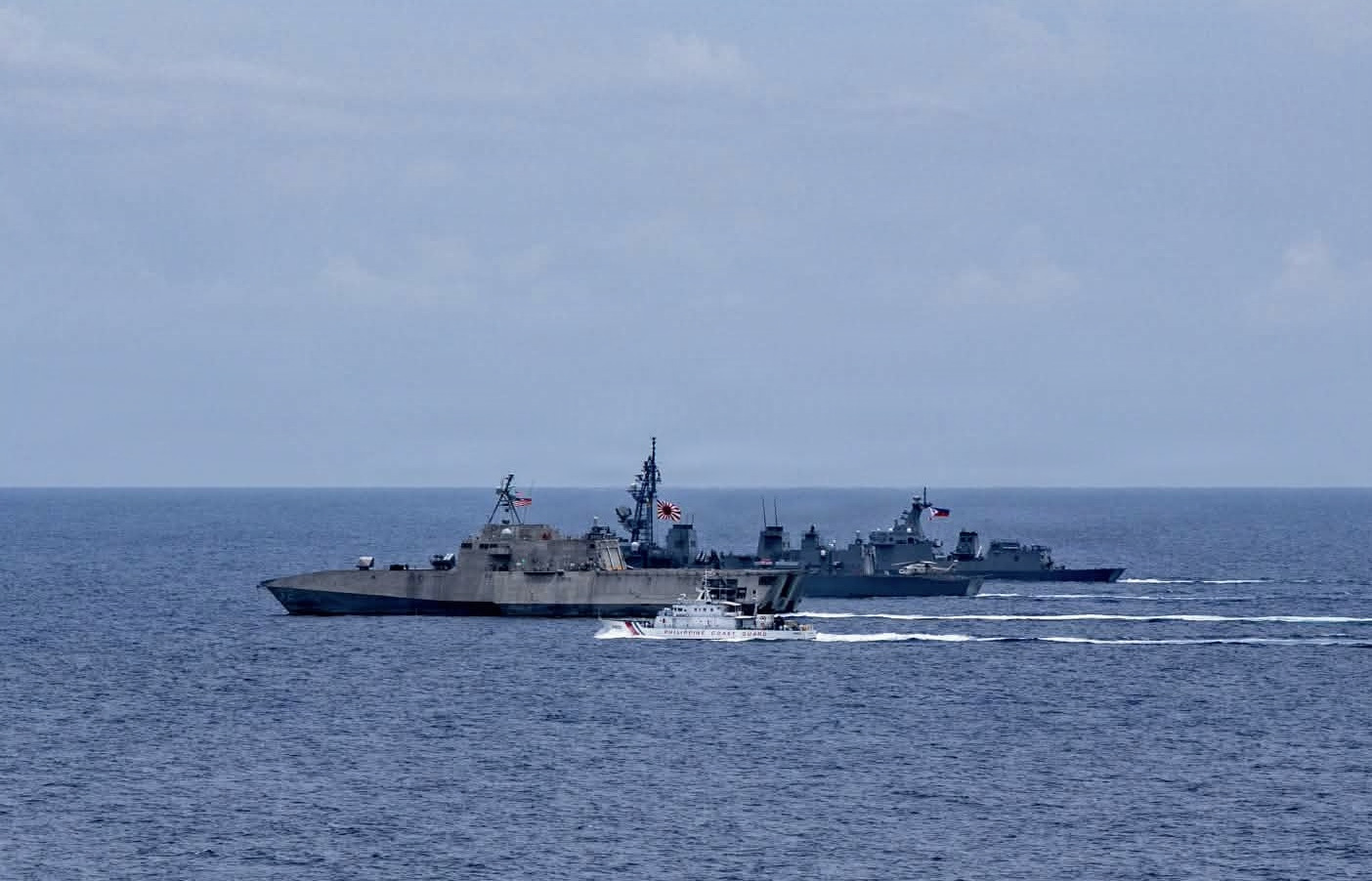 USS Santa Barbara Conducts PHOTOEX with Philippine Navy, Japan Maritime Self-Defense Forces during Multilateral Maritime Cooperative Activity in the Philippines’ Exclusive Economic Zone July 24, 2026.